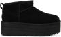UGG Vachtlaarzen Dames W Classic Ultra Mini Platform Maat: 41- Materiaal: Suède Kleur: Zwart - Thumbnail 1