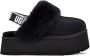 Ugg Zwarte suède en wollen slipper sandaal met 5 cm sleehak Zwart Dames - Thumbnail 1