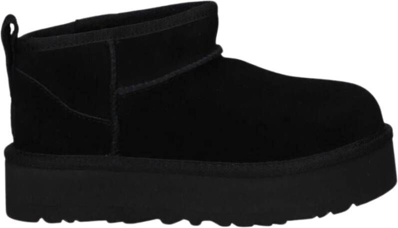 UGG Zwarte platte schoenen Classic Ultra Mini