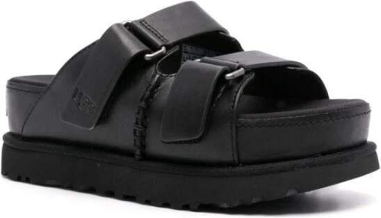 Ugg Slippers met plateauzool en klittenbandsluiting model 'GOLDENSTAR'