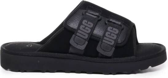 Ugg Zwarte rubberen sandalen met band Black Heren