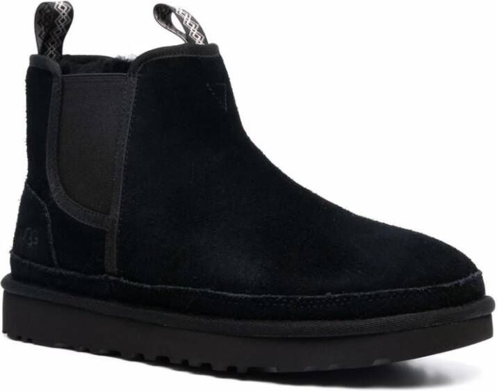 Ugg Zwarte Shearling Enkellaarzen Zwart Heren