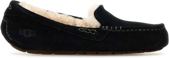 UGG Pantoffels Dames Sloffen Instappers Suède Harde zool Dichte hiel 1106878 Zwart - Foto 5