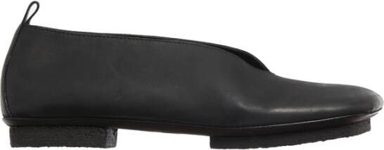 UMA Wang Leren Ballerina Schoenen Black Dames