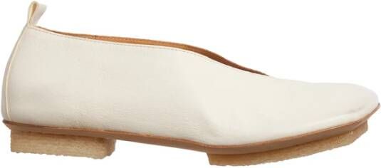 UMA Wang Leren Ballerina Schoenen White Dames