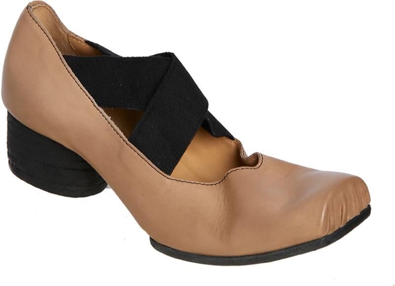 UMA Wang Leren Ballerina Schoenen met Middelhoge Hak