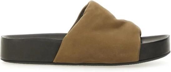 UMA Wang Sandaal met platformzool en gewatteerde band