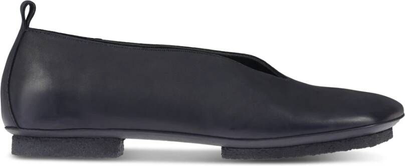 UMA Wang Zwarte Stone Ballet Platte Schoenen
