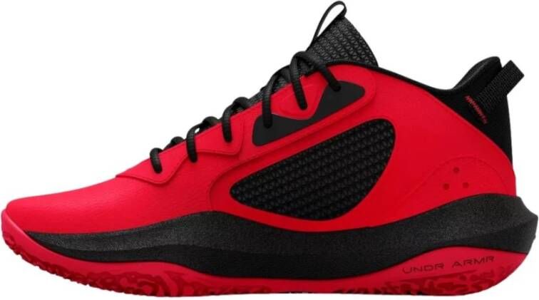 Under Armour Basketbalschoenen Grade School Lockdown 6 Rood Zwart Wit 35.5