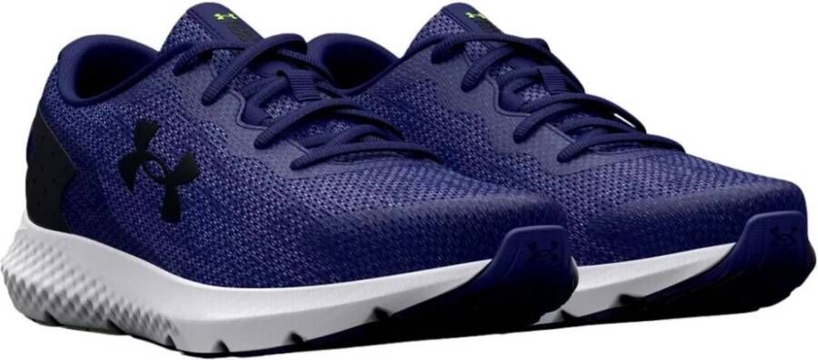 Under Armour Herenhardloopschoenen Charged Rogue 3 Knit Sonar Blauw Zwart Zwart 42.5
