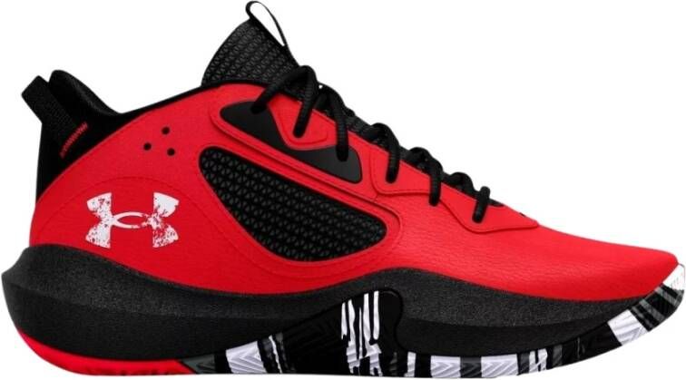 Under Armour Basketbalschoenen Grade School Lockdown 6 Rood Zwart Wit 35.5