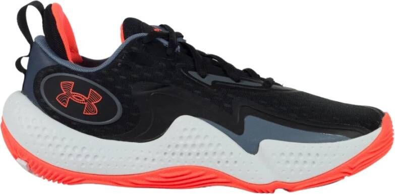 Under Armour Uniseks basketbalschoenen Spawn 5 Zwart Gravel After Burn 44.5