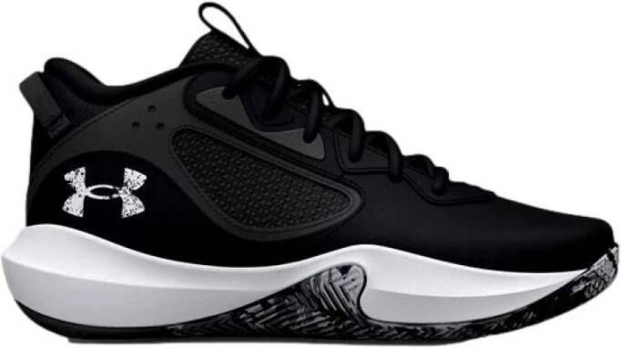 Under Armour Unisex basketbalschoenen Lockdown 6 Zwart Wit Wit 42.5