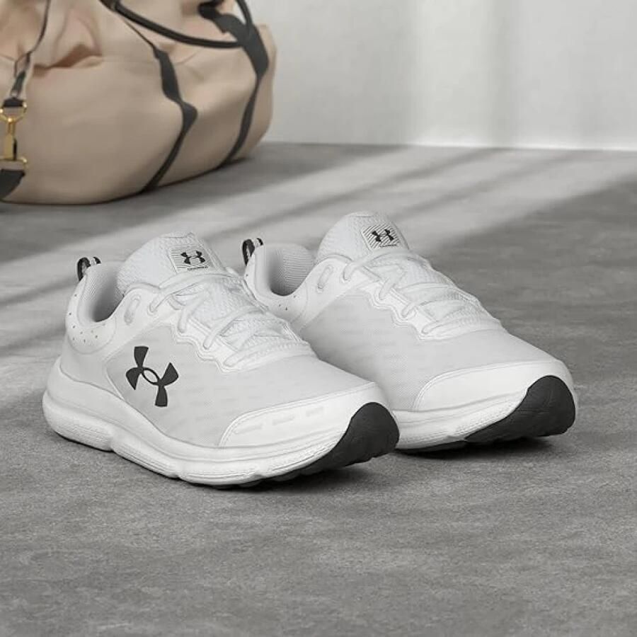 Under Armour Charged Assert 10 Hardloopschoenen Trainers Heren 3026175 104 wit - Foto 5
