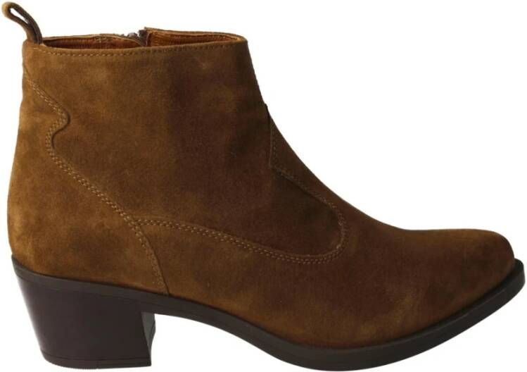 Unisa Ankle Boots Bruin Dames