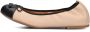 Unisa Auto Ballerina's Ballarina Schoenen Instappers Dames Beige - Thumbnail 3
