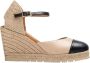 Unisa Beige Casual Leren Espadrilles Beige Dames - Thumbnail 1