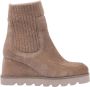 Unisa Leysa Enkellaarsjes Enkelboots Dames Taupe - Thumbnail 3