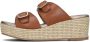 UNISA Slippers Dames Kiomi Maat: 39 Materiaal: Leer Kleur: Bruin - Thumbnail 2