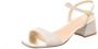 Unisa Metallic Leren Vierkante Zool Sandalen Gray Dames - Thumbnail 4