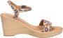 Unisa Comfortabele Nubuck Sandalen met Sleehak - Thumbnail 1