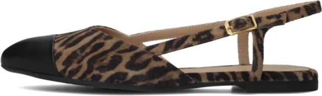 Unisa Elegante Slingback Hakken met Dierenprint