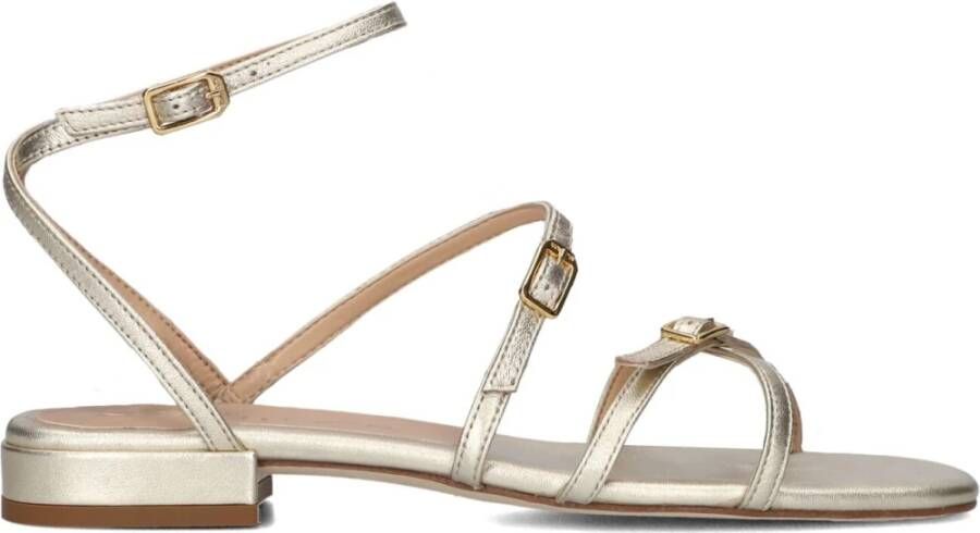 Unisa Gouden metallic sandalen voor de zomer