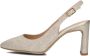 UNISA Slingbacks Dames Winna Maat: 39 Materiaal: Textiel Kleur: Goud - Thumbnail 2