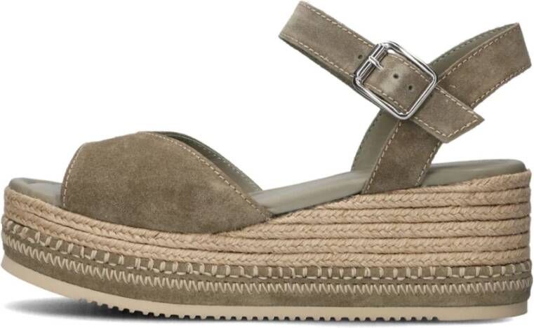 Unisa Groene Stijlvolle Sandalen voor Vrouwen