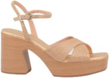 Unisa High Heel Sandals Beige Dames