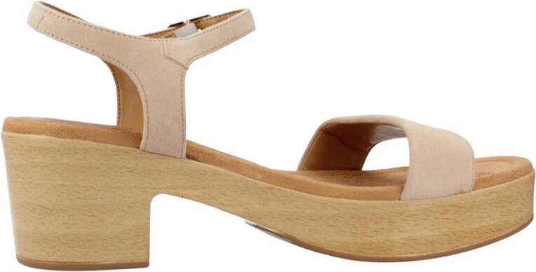 Unisa High Heel Sandals Beige Dames