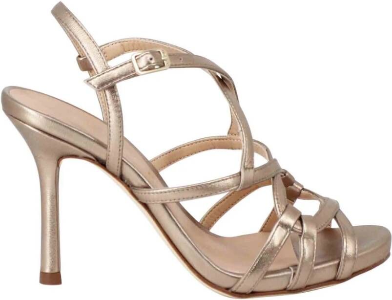 Unisa High Heel Sandals Bruin Dames