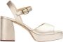 Unisa Odran sandalette van leer met metallic finish - Thumbnail 3