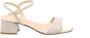 Unisa Metallic Leren Vierkante Zool Sandalen Gray Dames - Thumbnail 1