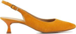 Unisa Dames Pumps Damesschoenen Suède Kitten heel hoogte 2 cm Jamal sue Oranje