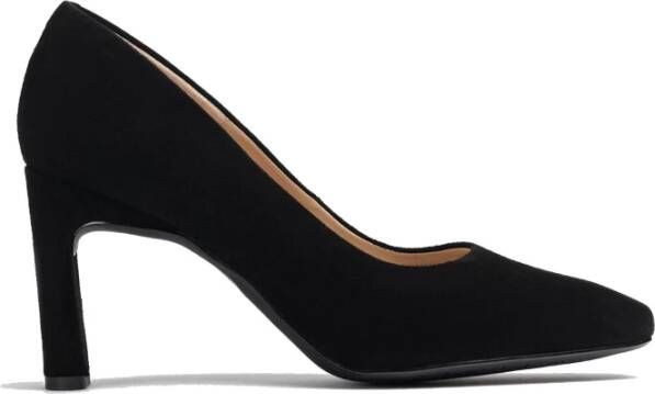 Unisa Pumps Stiletto Dames Damesschoenen Suède Blokhak hoogte 8 cm Waba Zwart - Foto 7