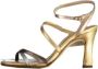 Unisa Sissi sandalette van leer met metallic finish - Thumbnail 2