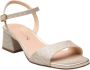Unisa Metallic Leren Vierkante Zool Sandalen Gray Dames - Thumbnail 5
