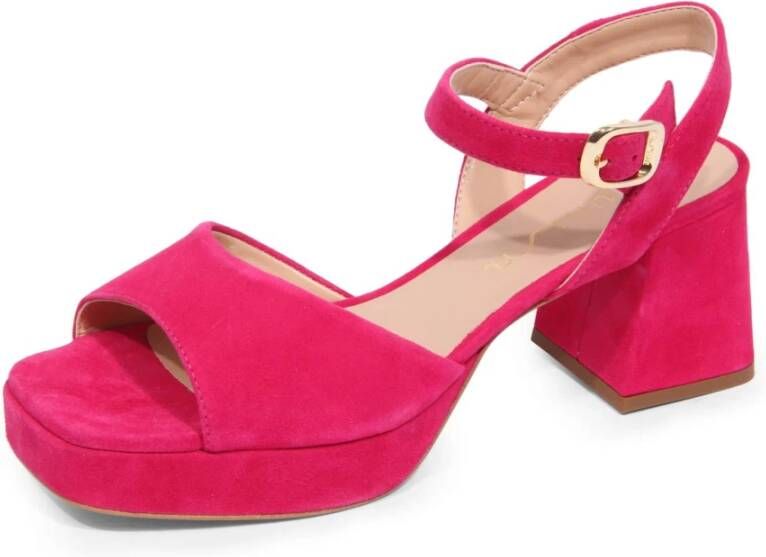 Unisa Suede Sandalen in Fragola Rood
