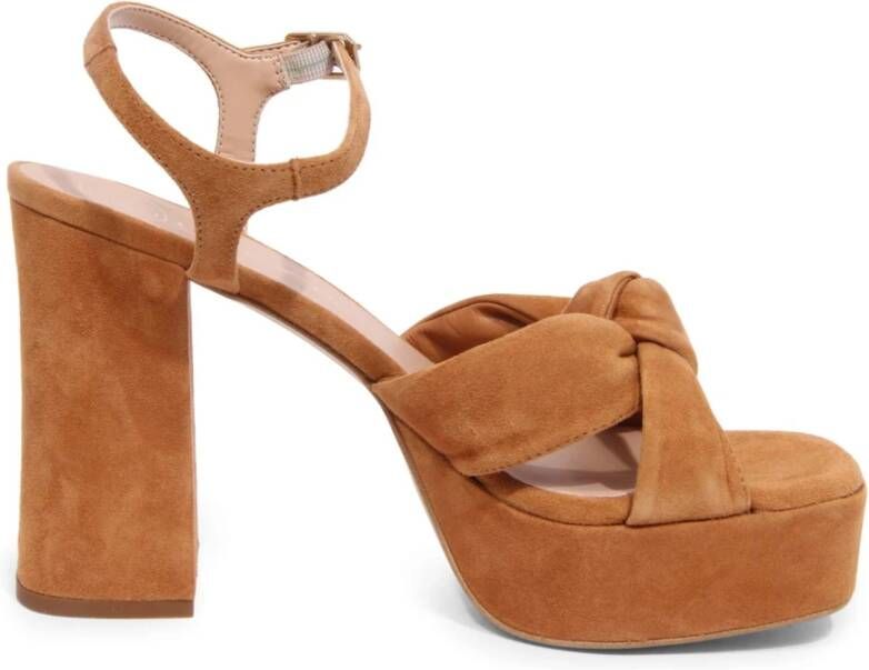 UNISA Sandalen Dames Umi Maat: 41 Materiaal: Suède Kleur: Cognac - Foto 2