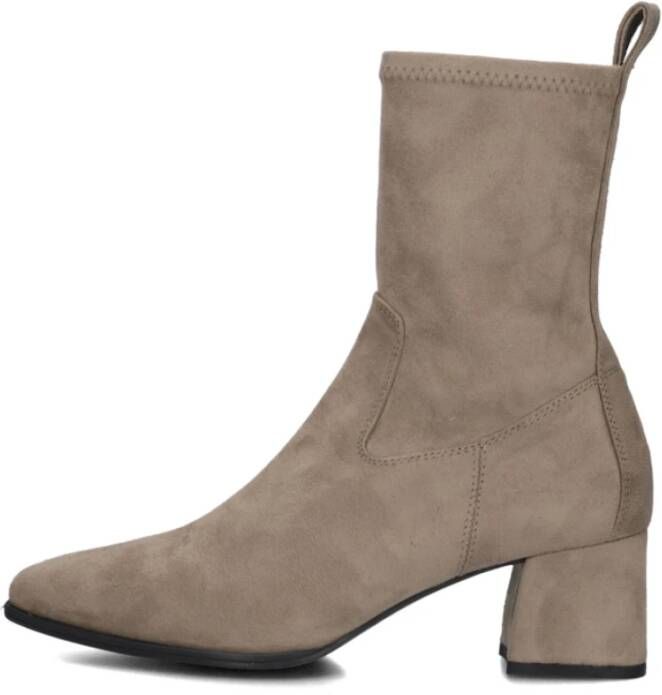 Unisa Taupe Suède Enkellaarzen Langley Stijl