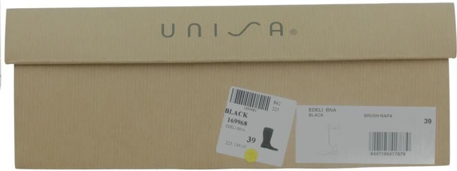 Unisa Edeli_BS leren hoge laarzen zwart - Foto 6
