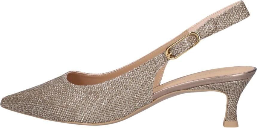 UNISA Slingbacks Dames Ibon Textiel Goudkleurig - Foto 7
