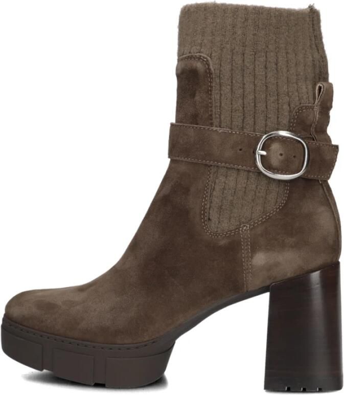 UNISA Enkellaarsjes Dames Kalexi Maat: 42 Materiaal: Suède Kleur: Taupe - Foto 2