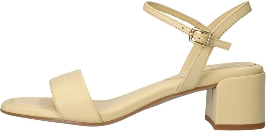 UNISA Sandalen met Hak Dames Kiala Leer Butter yellow - Foto 6