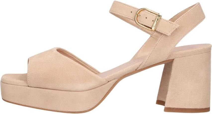 UNISA Sandalen met Hak Dames Ney Maat: 37 Materiaal: Suède Kleur: Beige - Foto 2