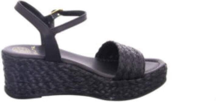 Unisa Wig sandalen voor dames in effen kleuren