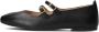 UNISA Ballerina Dames Berley Maat: 37 Materiaal: Leer Kleur: Zwart - Thumbnail 3
