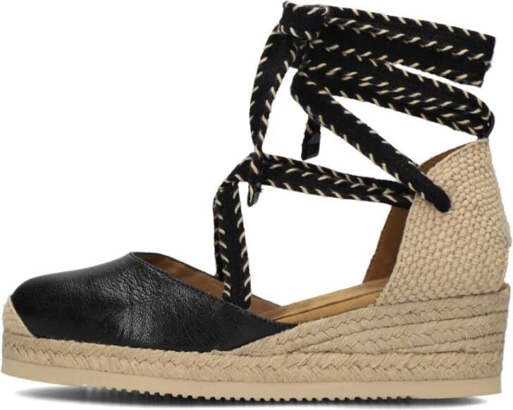 Unisa Zwarte Chaplin Espadrilles Black Dames