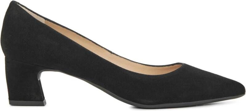 Unisa Zwarte Leren Pumps Black Dames
